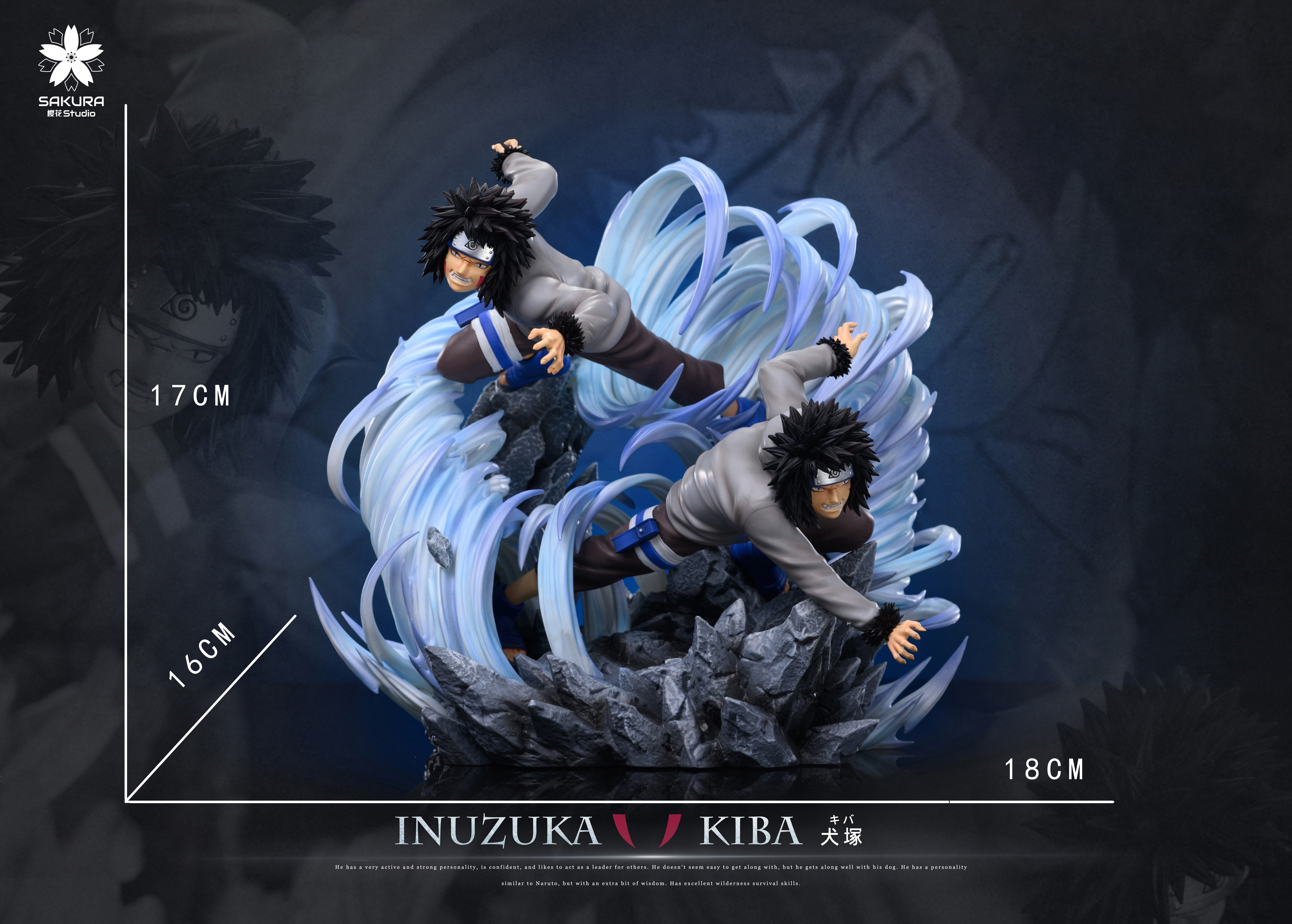 SAKURA Studio - Naruto Light Statue Resonance Series 12th Series Haruno Sakura 13th Series Inuzuka Kiba