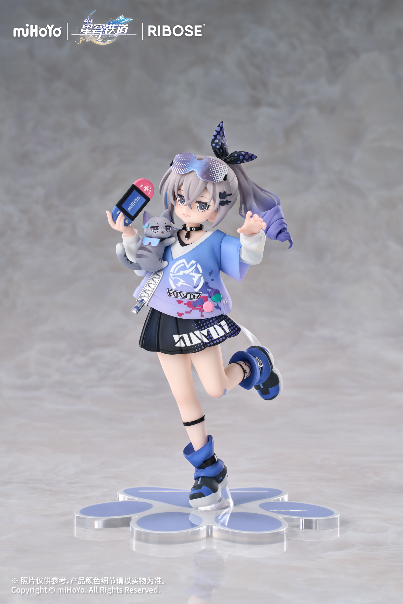 RIBOSE - Honkai: Star Rail Chibi Cat Series Figure Silver Wolf Ver. Complete Figure (Licensed)