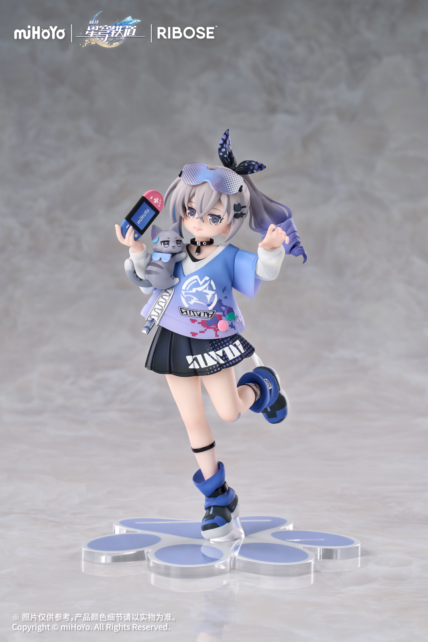 RIBOSE - Honkai: Star Rail Chibi Cat Series Figure Silver Wolf Ver. Complete Figure (Licensed)