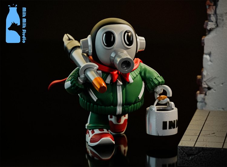 Milk Milk Studio - Dragon Ball - Akira Toriyama with LED Statue(GK)