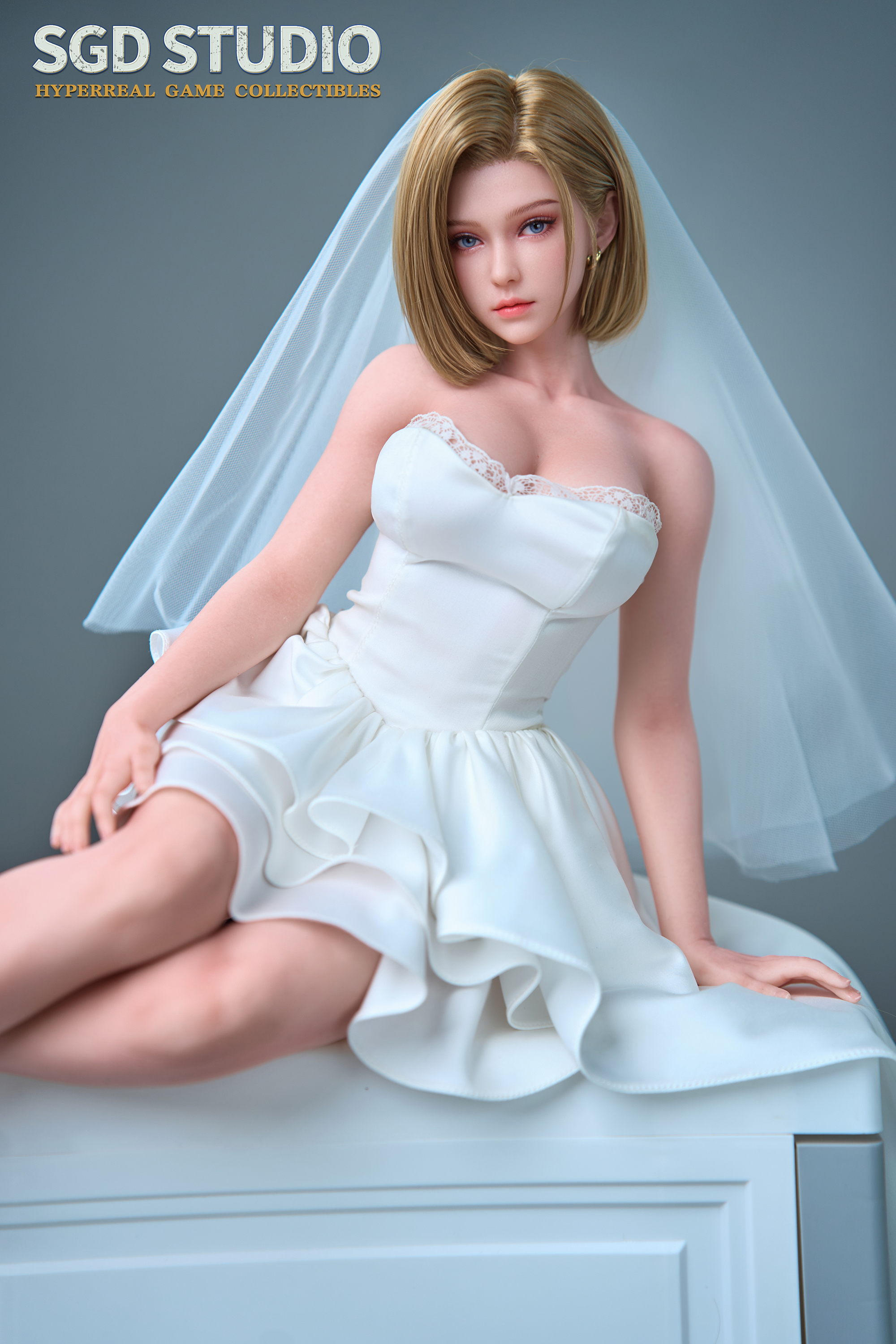 SGD Studio 008 Blonde Combat Girl 62cm Tall 1/3 Scale, Fully Articulated Silicone Figure