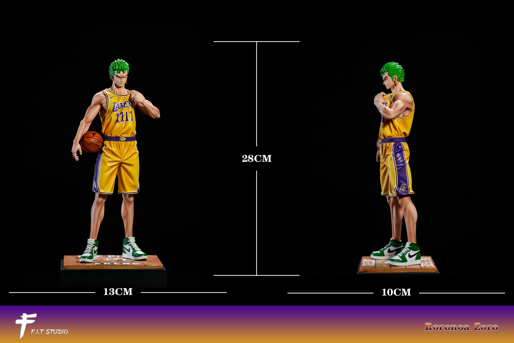 F.I.T Studio - One Piece NBA All Star Series Roronoa Zoro 1/6 & 1/4 Statue(GK)