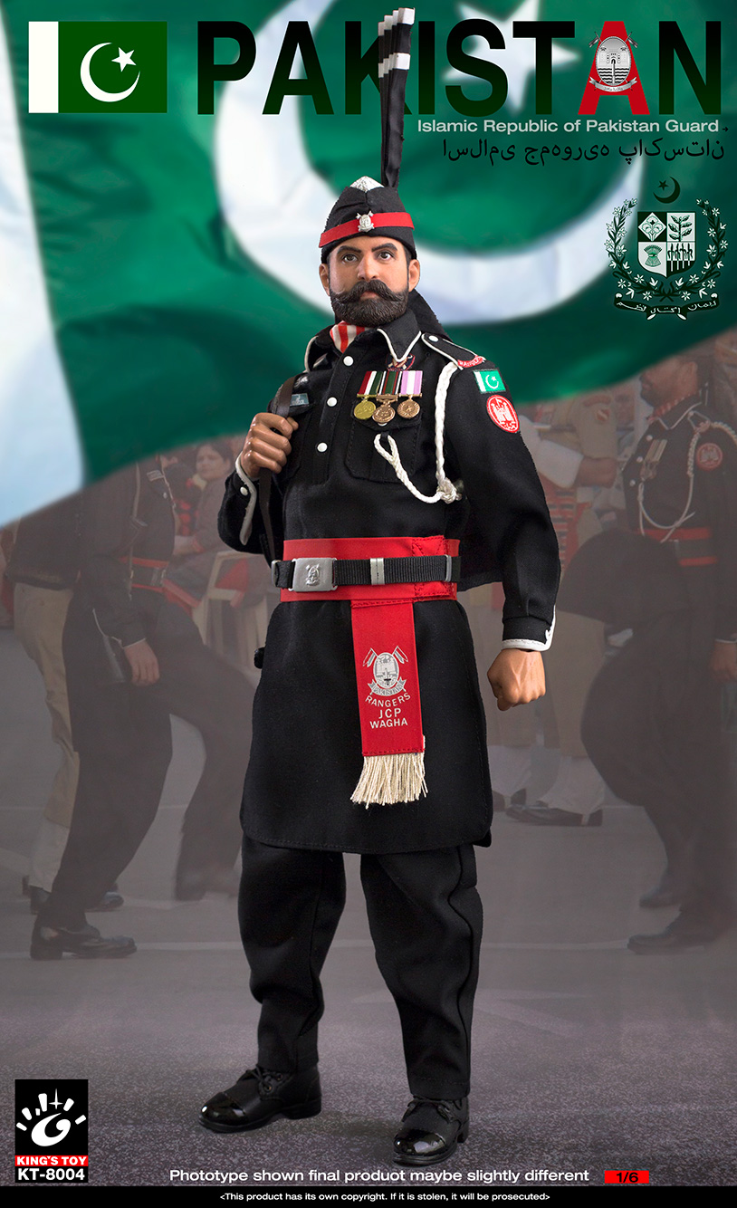 KING'S TOY - Pakistan Flag Lowering Ceremony 1/6 Honor Guard Soldier KT-8004 (Licensed)