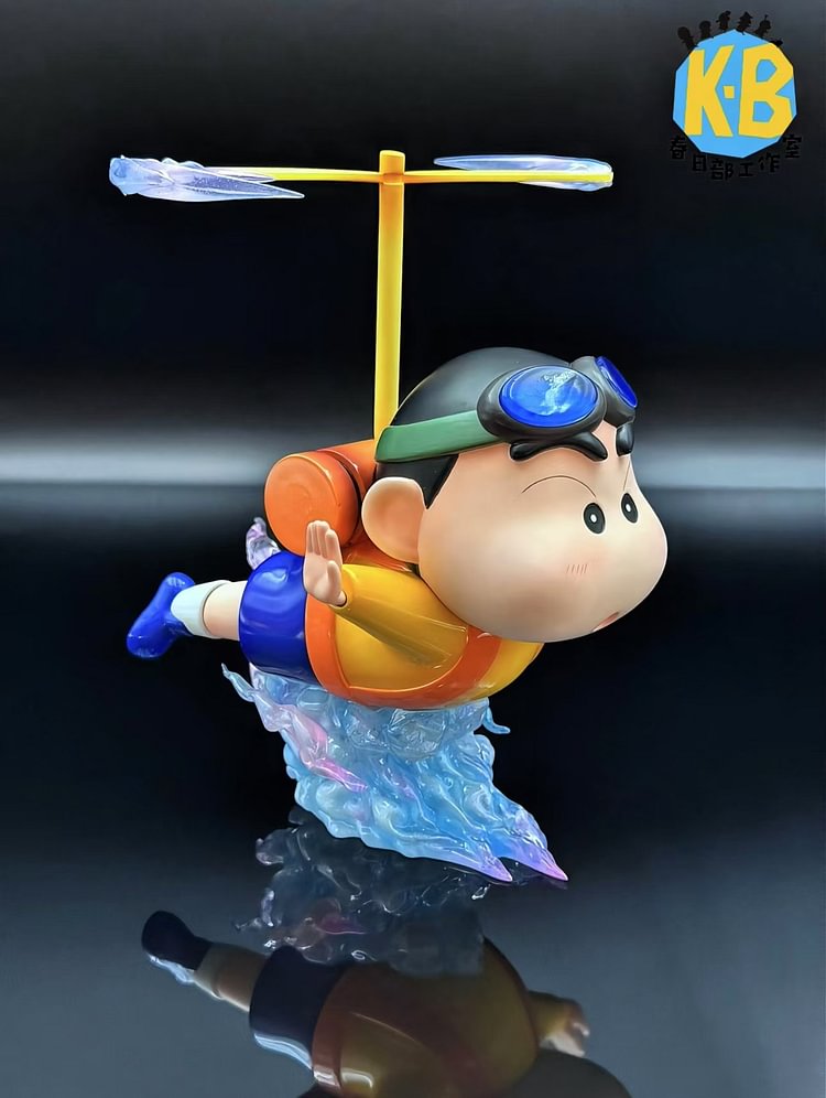 Chun Ri Bu Studio - Crayon Shin-chan Bamboo Dragonfly Shinnosuke Nohara Statue(GK)
