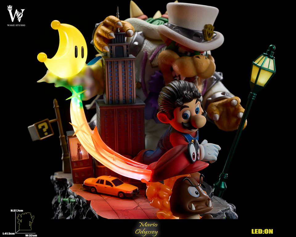 Wake Studio - -Super Mario - Mario Odyssey with LED 1/6 Statue(GK)