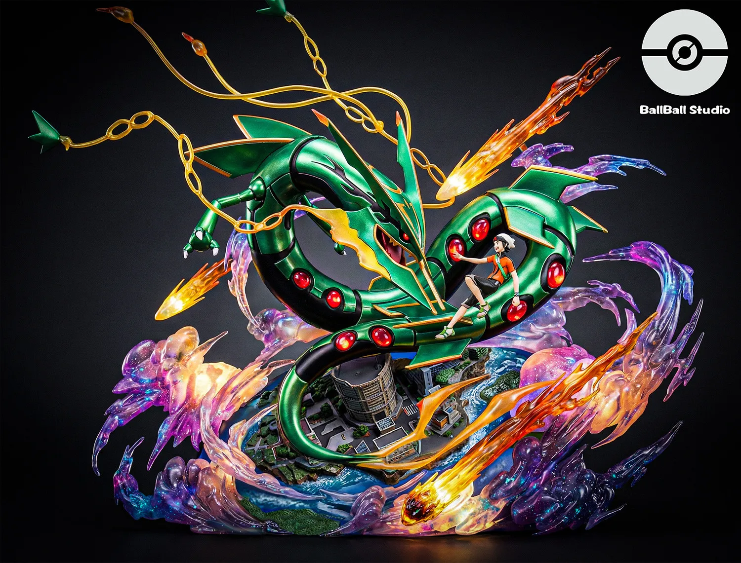 BallBall Studio - Pokemon Rayquaza Statue 