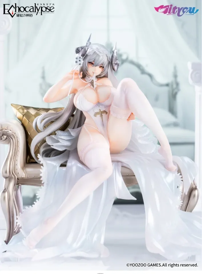Mityou - Echocalypse Official  - Pure White Wedding Dress Ver. Lilith 1/7 Scale Statue(GK) (Adult 18+)-Statue Master