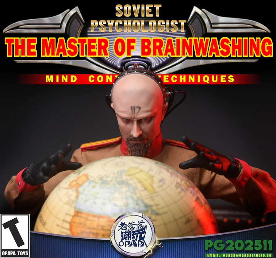 OPAPA TOYS Yuri-A Soviet Psychologist Figure & Yuri(Psychologist)'s Aircraft Vehicle Lightable Statue