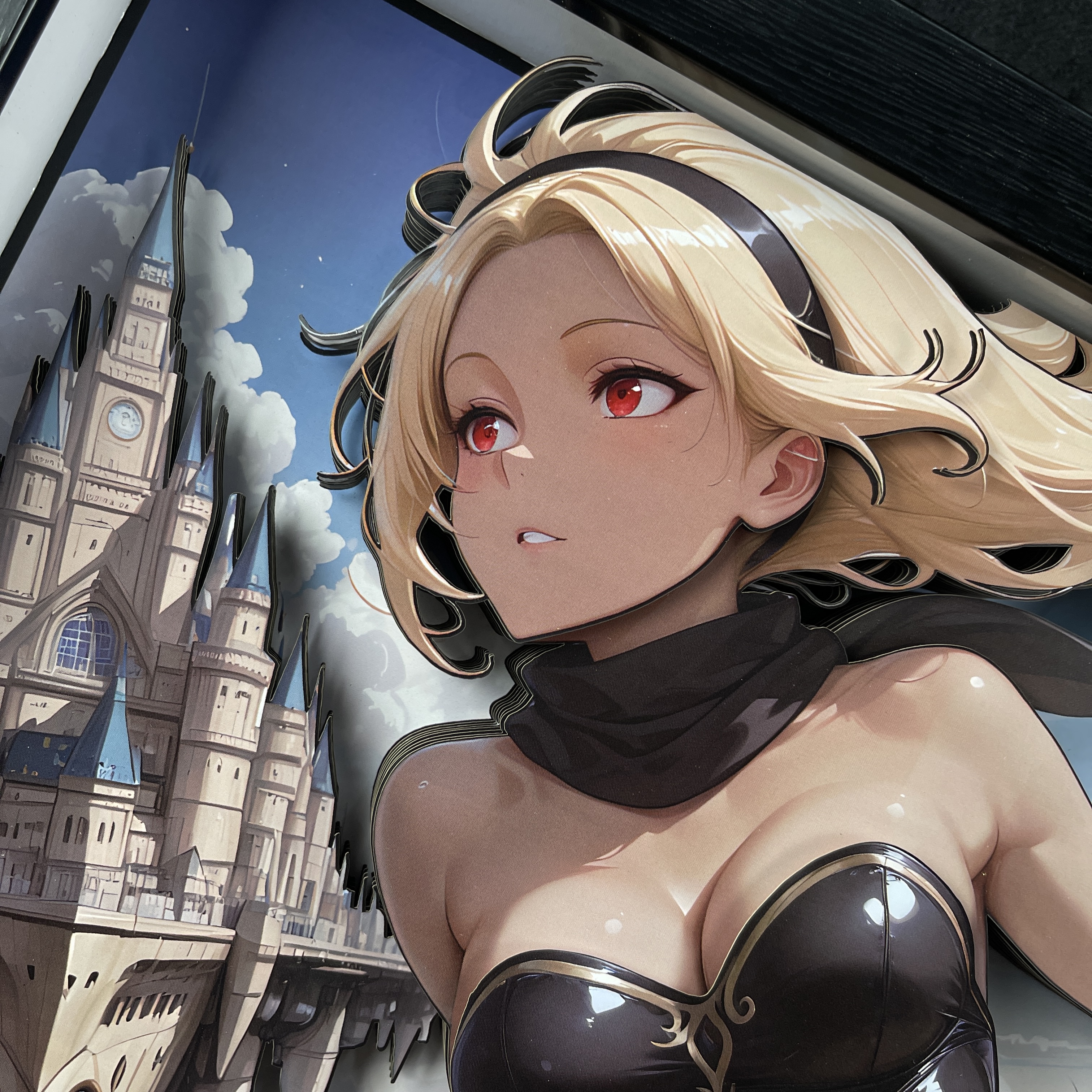 B&W Studio - Gravity Rush Kat 3D Art Panel KKRD-016 & KKRDSlim-016 Painting Scene