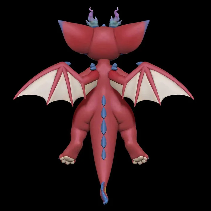 Spirit Demon Studio - Little Fire Dragon Plush Toy Pokemon Statue 