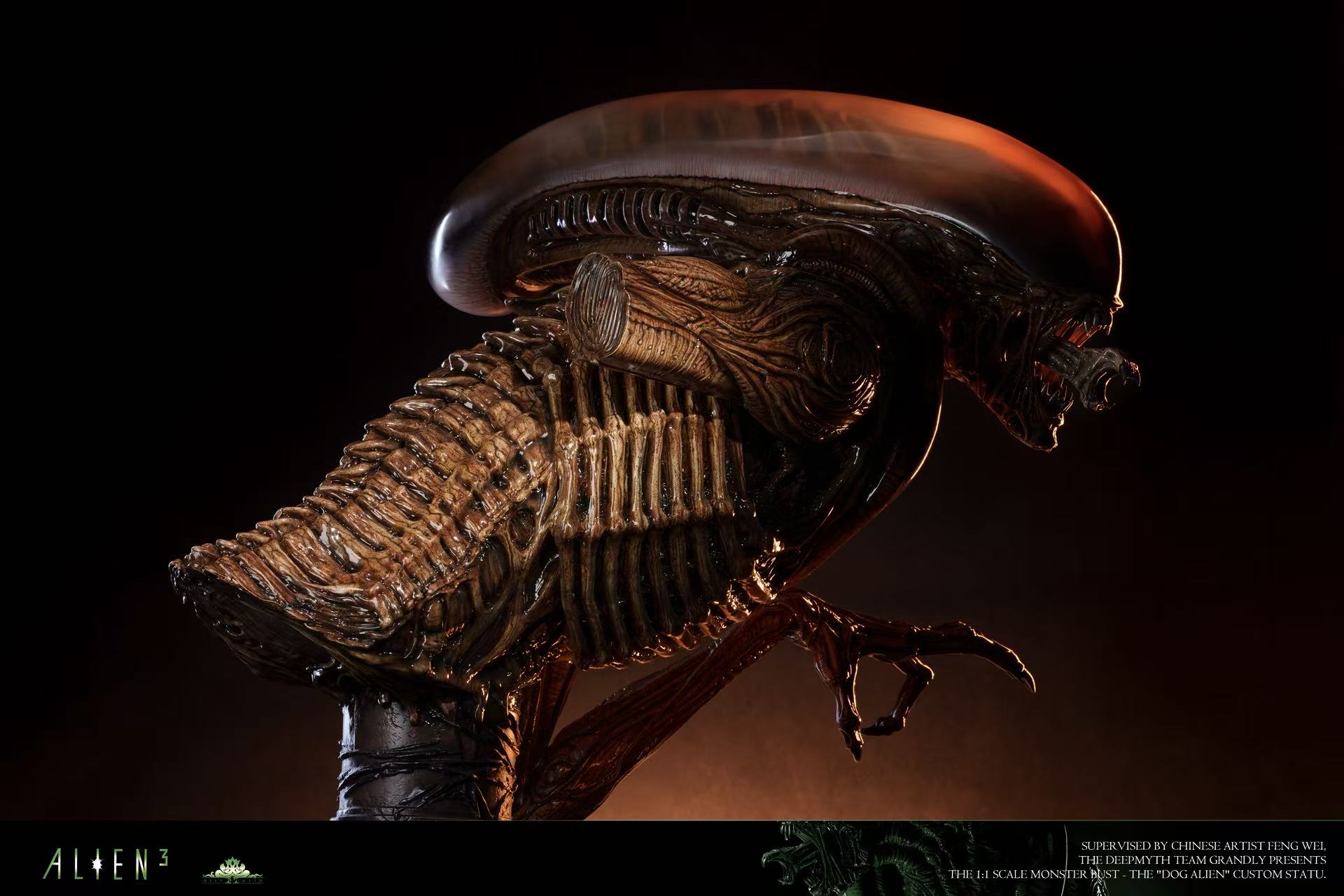  Deepmyth Studio Runner Alien Resin Statue Alien 3 Dog Alien GK Figure