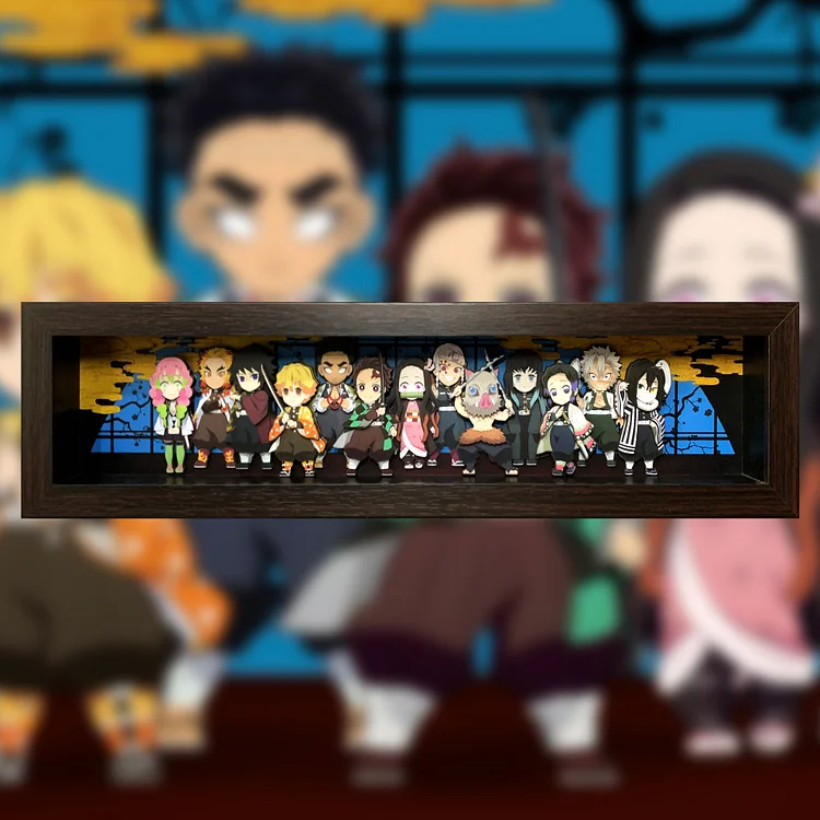 IN-STOCK momo Studio - Demon Slayer: 3D Decorative Paint of All Characters of Demon Slayer: Kimetsu no Yaiba Scene