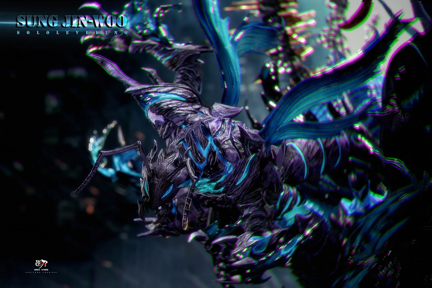 NiRen Studio - Monarch of Shadows Sung Jin Woo Solo Leveling Statue 