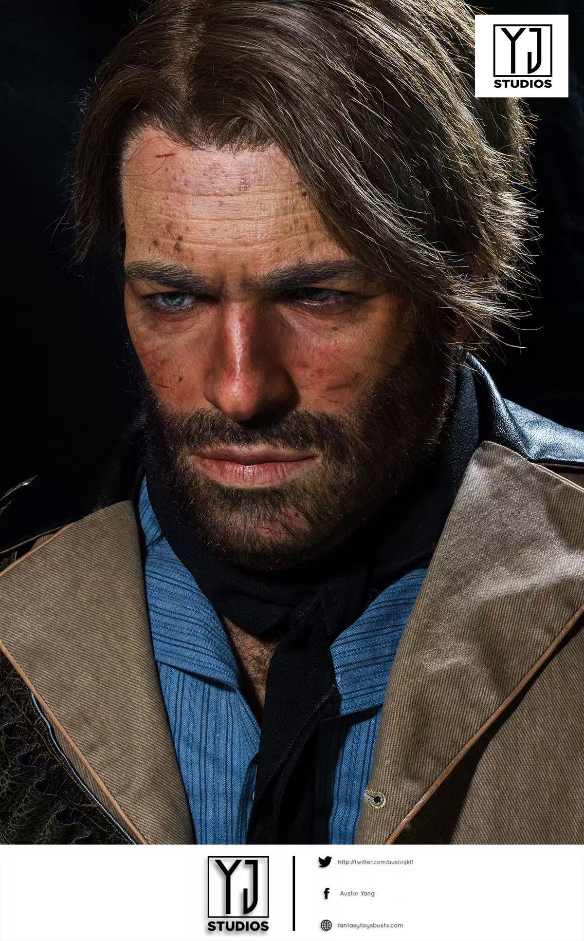 YJStudios Red Dead Redemption 2 Arthur Morgan  1:1 Bust