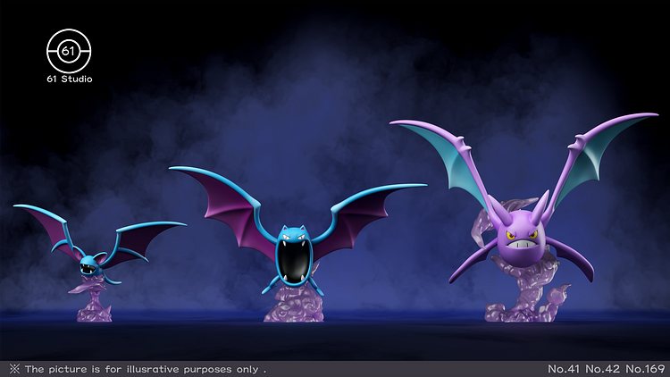 61 Studio - Pokémon120 Pokédex Series Zubat Evolution Set 1/20 Statue(GK)