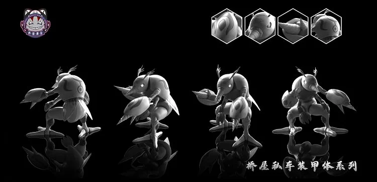 qiao wu mo wan Studio - Digimon Drillmon Statue(GK)-Statue Master