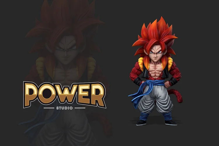 Power Studio - Dragon Ball Super Saiyan 4 Gogeta Statue(GK)