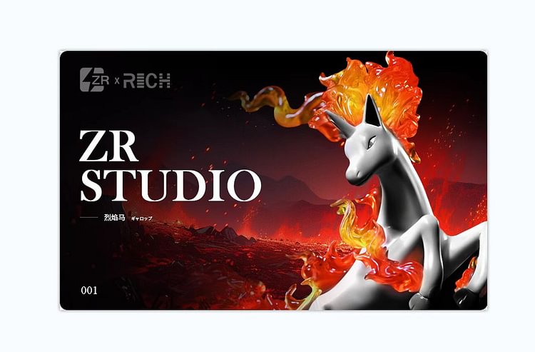 PREZR & SF Studio - Pokémon Rapidash Evolution Set 1/20 Statue(GK)