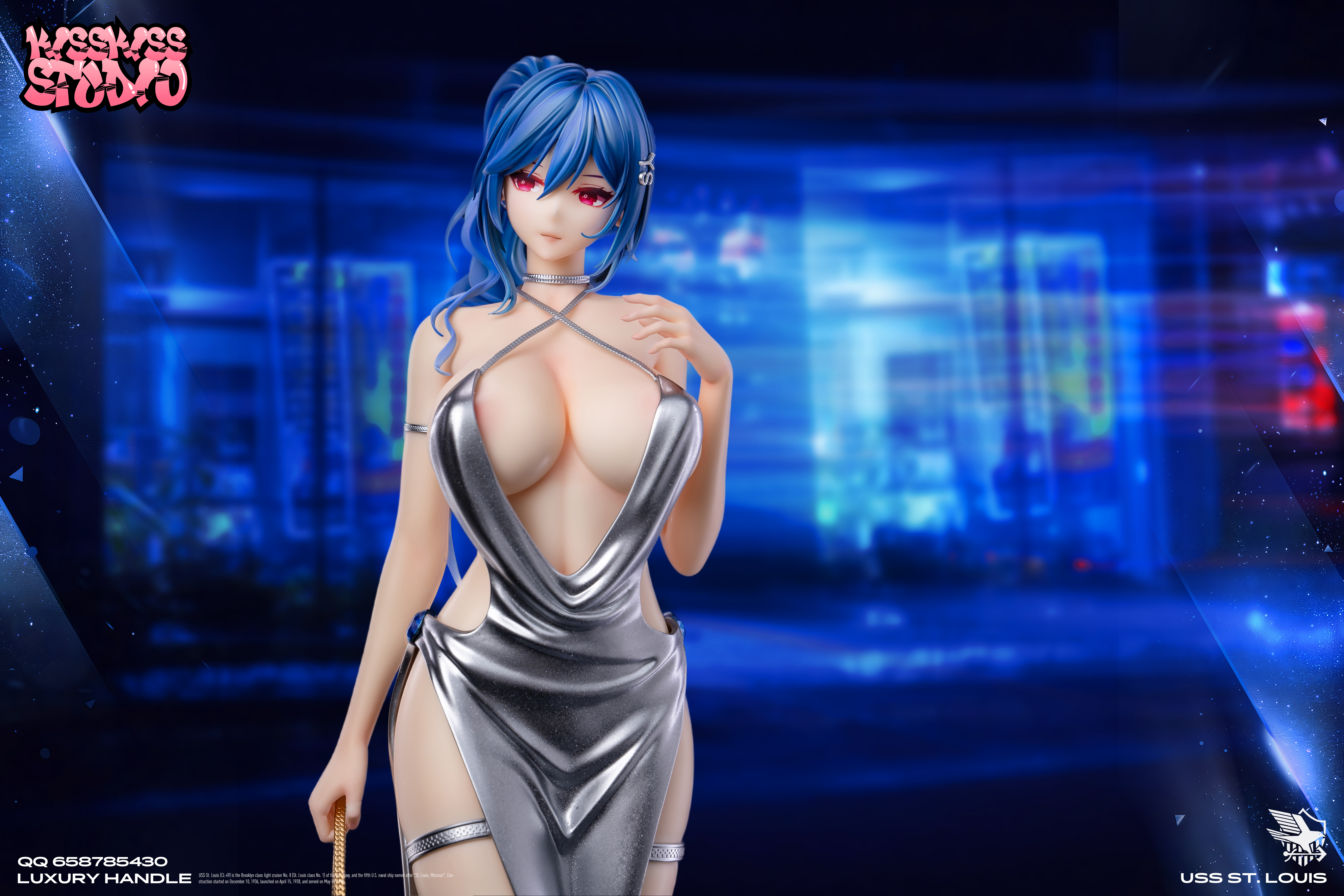 KissKiss Studio - Azur Lane Rich Woman USS St. Louis 1/4 Statue(GK) (Adult 18+)