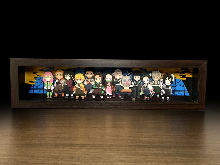 IN-STOCK momo Studio - Demon Slayer: 3D Decorative Paint of All Characters of Demon Slayer: Kimetsu no Yaiba Scene