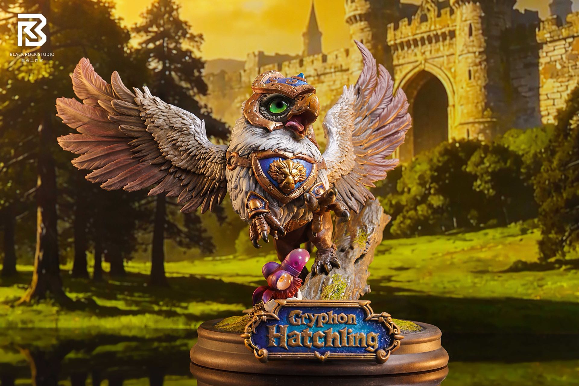 BR Studio Gryphon X Observer X Ogre Chibi Figure World of Warcraft