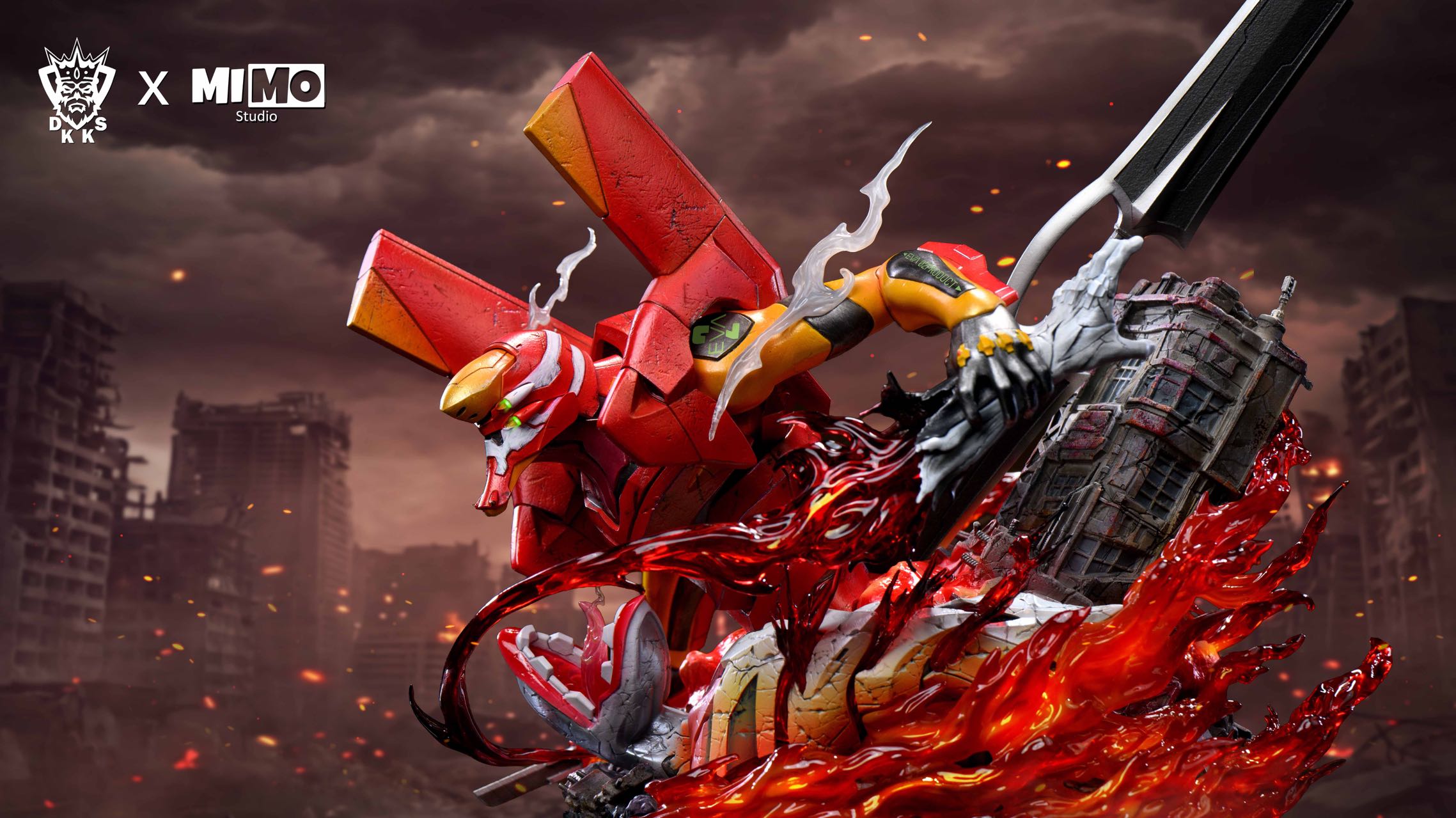Dark King Studio X MIMAN Studio - Battle Suit Asuka X Young Asuka Neon Genesis Evangelion