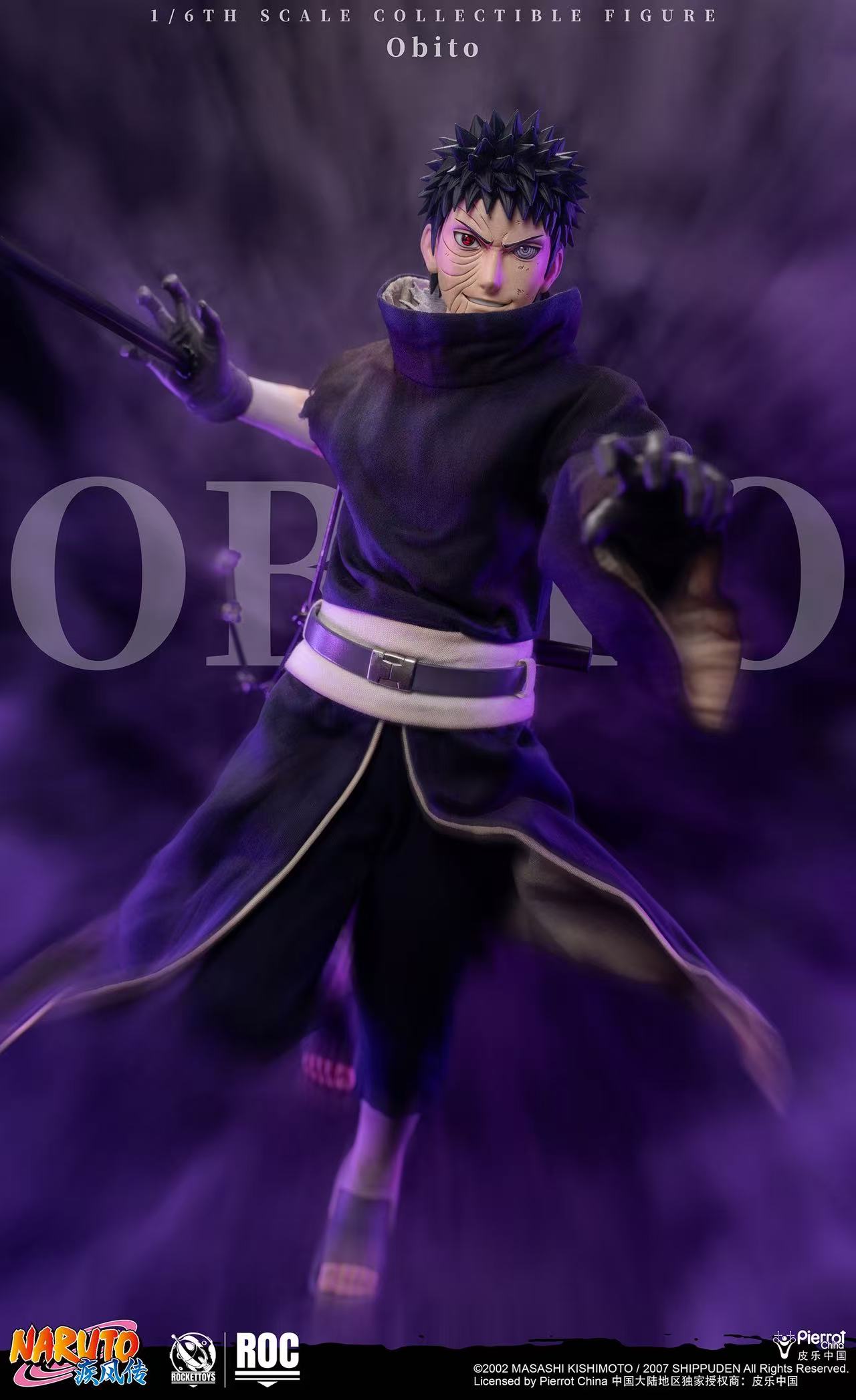 ROCKETTOYS Studio Naruto Shippuden Obito Uchiha 1/6 Scale Action Figure ROC-022 (Licensed)