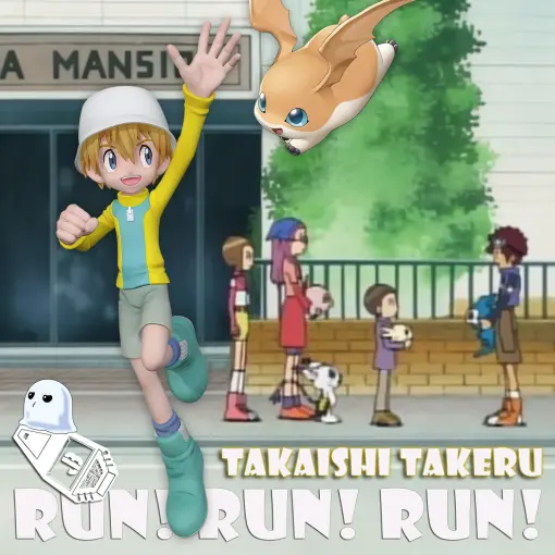 JB Studio -  Digimon Takeru Takaishi X Patamon Statue 