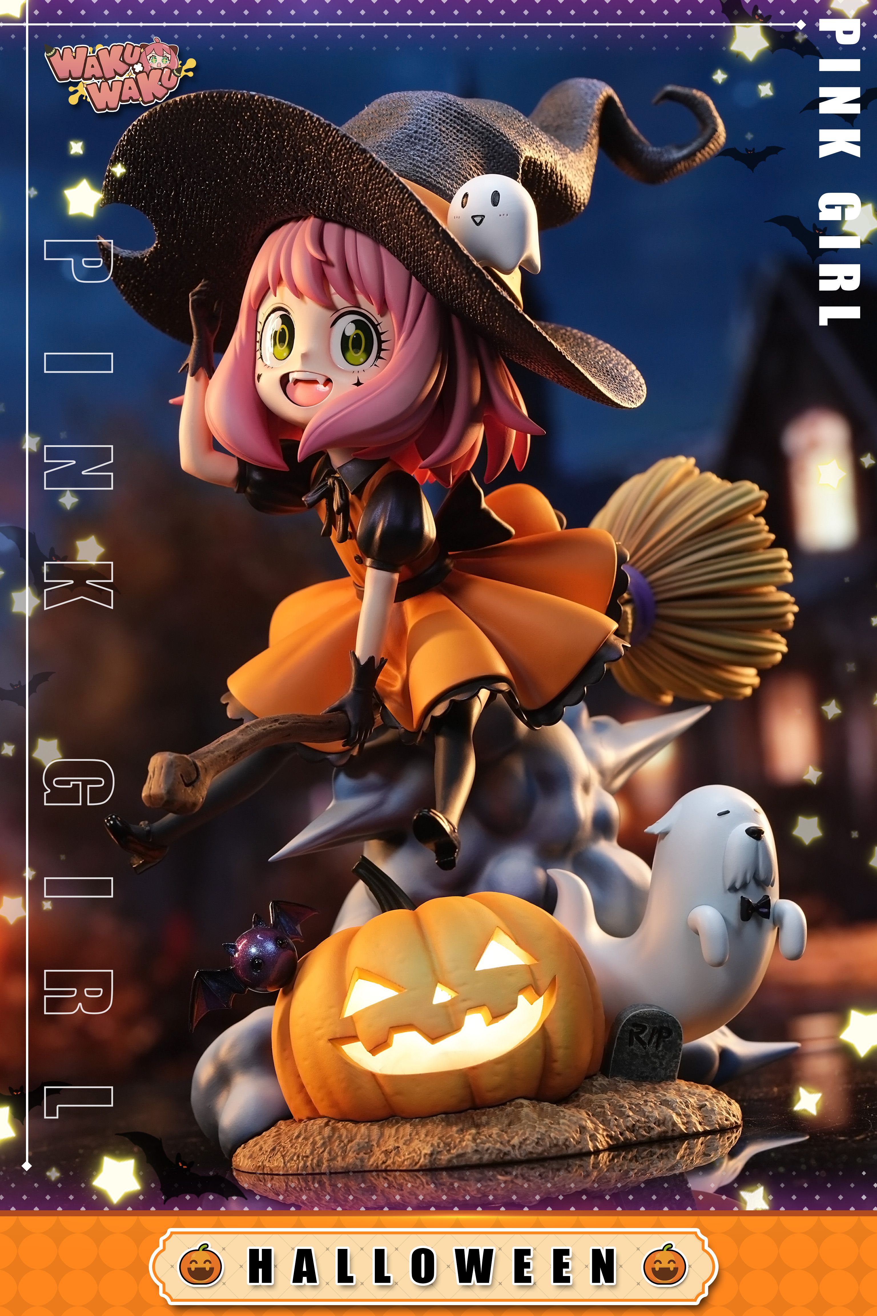 Pre-order WAKUWAKU 2024 Halloween Limited Edition, Anya Spy Family GK Figure Model.