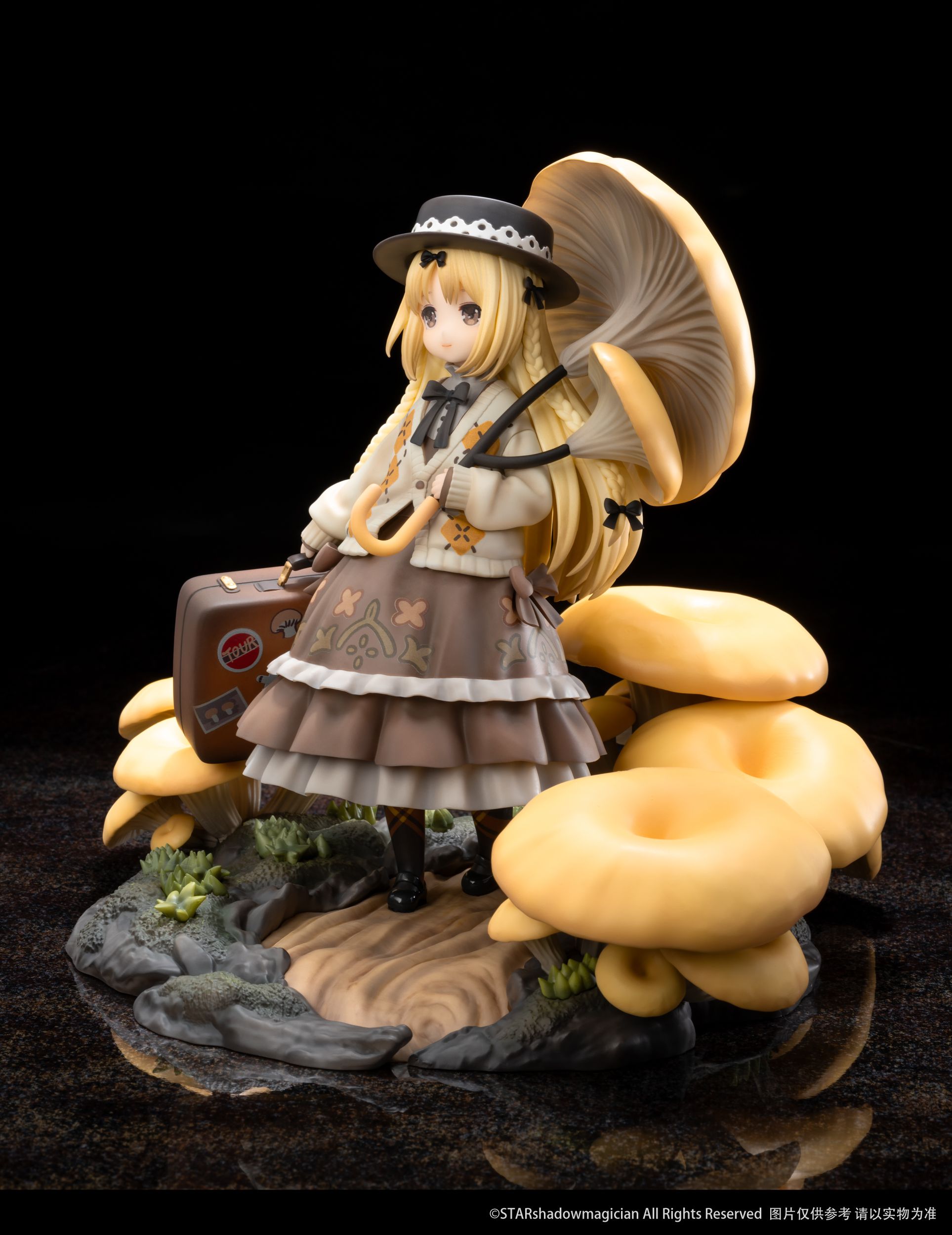 Pre-order Reverse Mushroom Girl Series · No.3 Golden Top Side Ear, Official Limited Edition Figure Statue Model-Statue Master