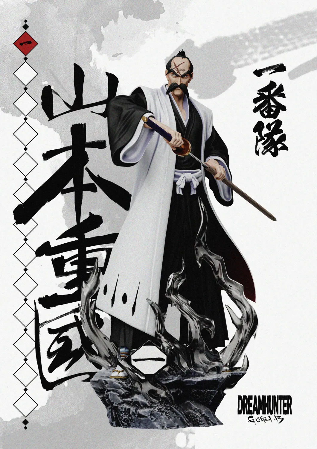 DREAM HUNTER Studio - All Captains of the First Generation Gotei 13 Bleach Statue 