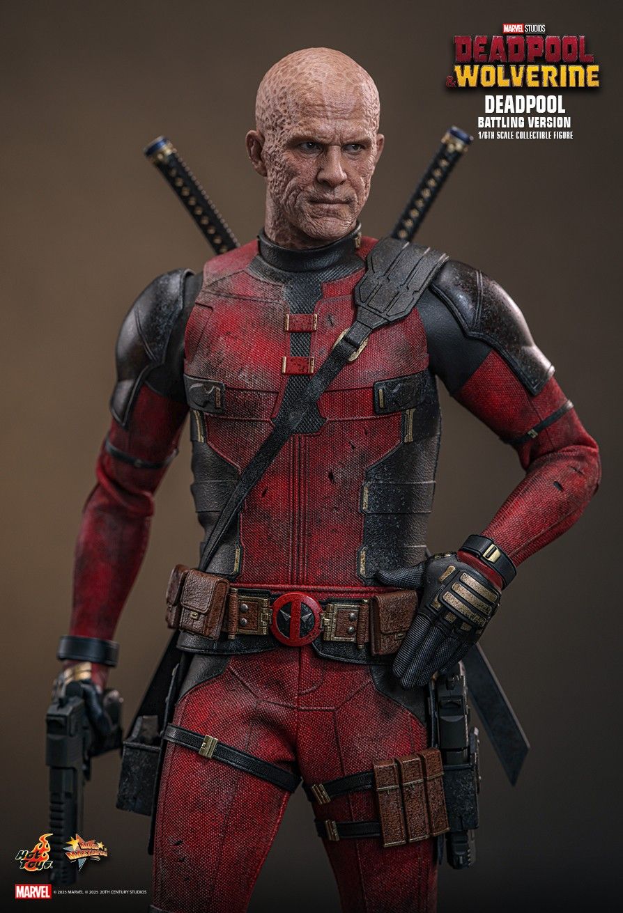 Hottoys - Marvel Deadpool & Wolverine Deadpool (Battling Version) MMS782 (Licensed)