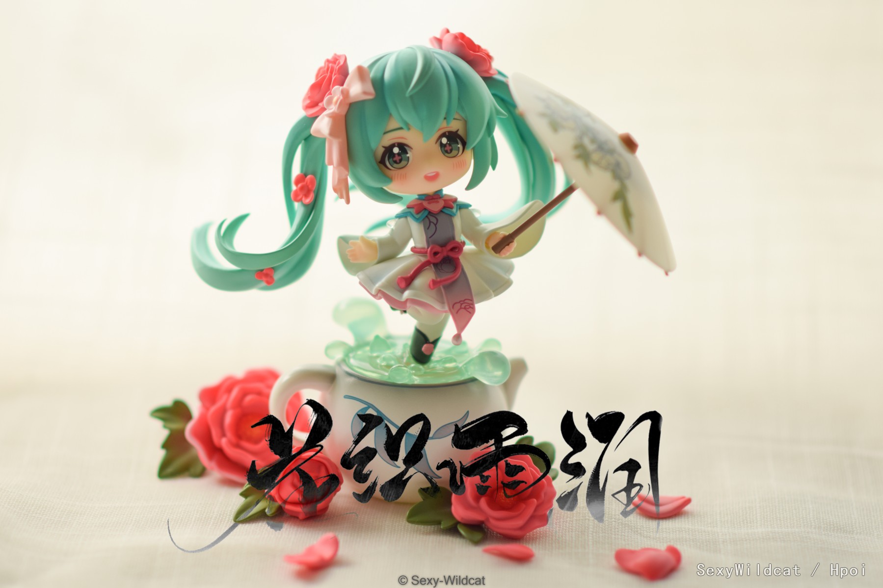 Hobby Rangers - Hatsune Miku huazhiyurun Q version figure (Licensed)  Statue(GK)