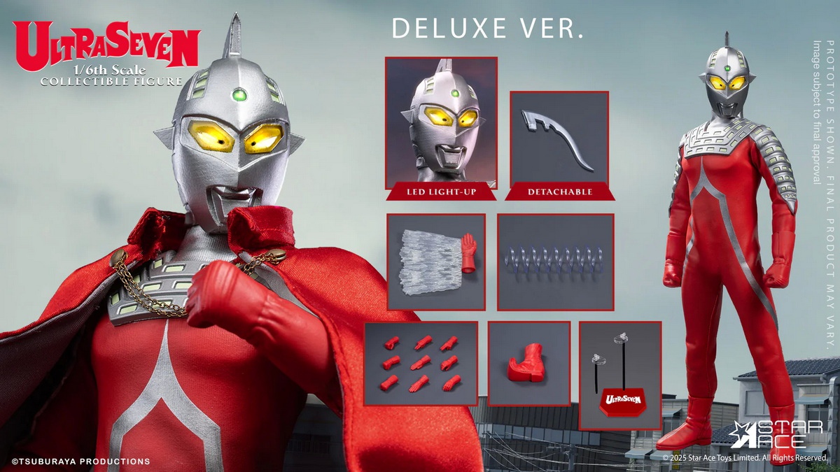 Star Ace Toys - Ultraman 1/6 ULTRASEVEN action figure SA0155 & SA0156 (Licensed)