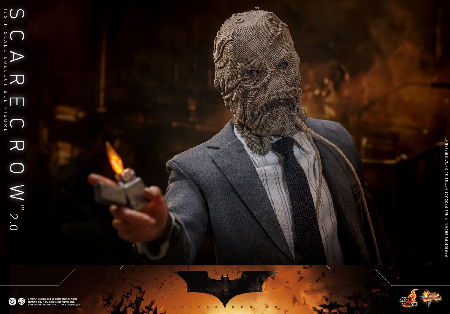 Hottoys - Scarecrow 2.0 Batman Begins 1/6 Scale Collectible Figure MMS801 (Licensed)