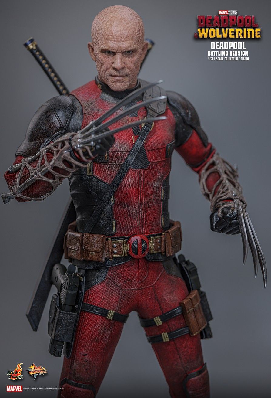 Hottoys - Marvel Deadpool & Wolverine Deadpool (Battling Version) MMS782 (Licensed)