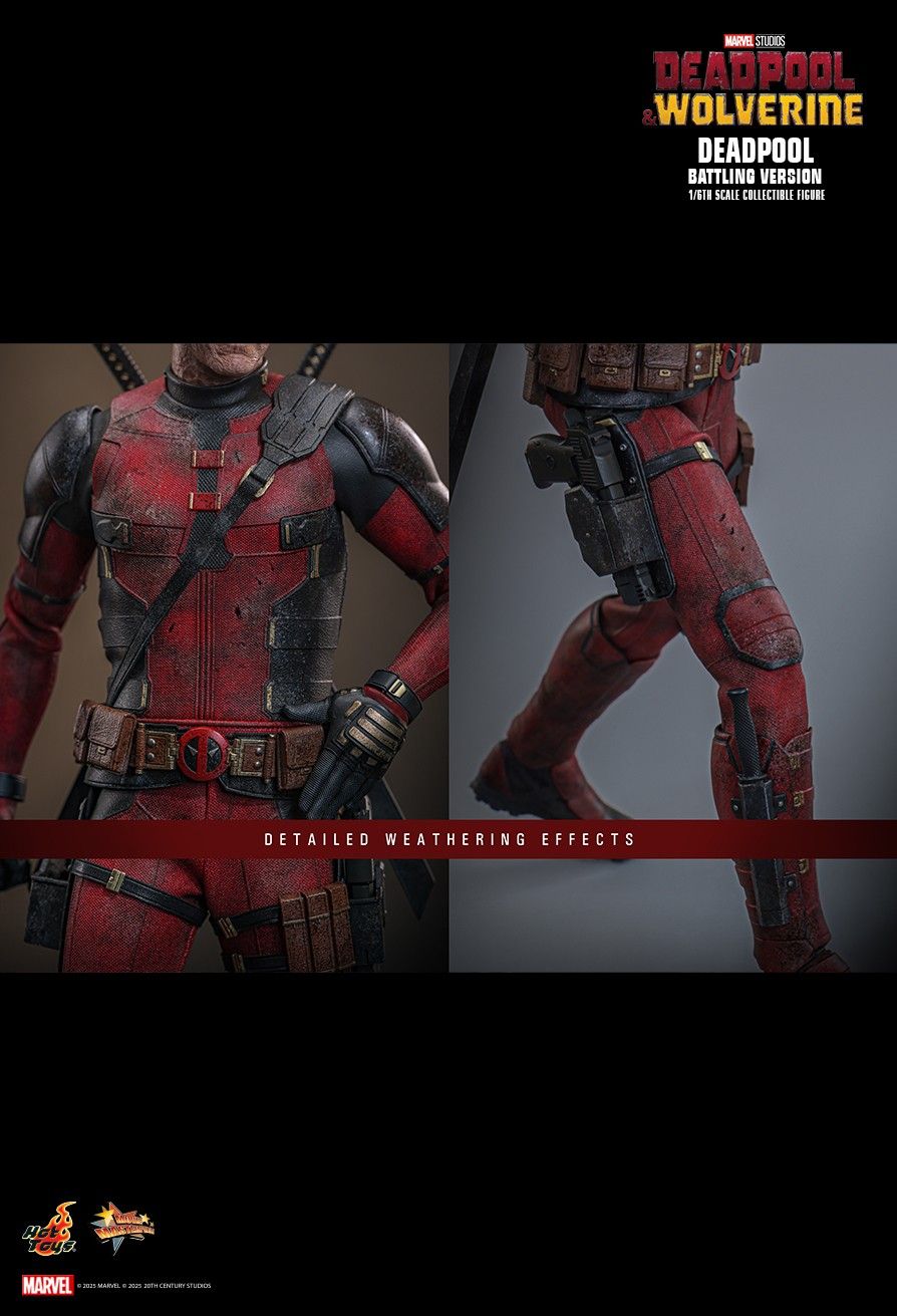 Hottoys - Marvel Deadpool & Wolverine Deadpool (Battling Version) MMS782 (Licensed)