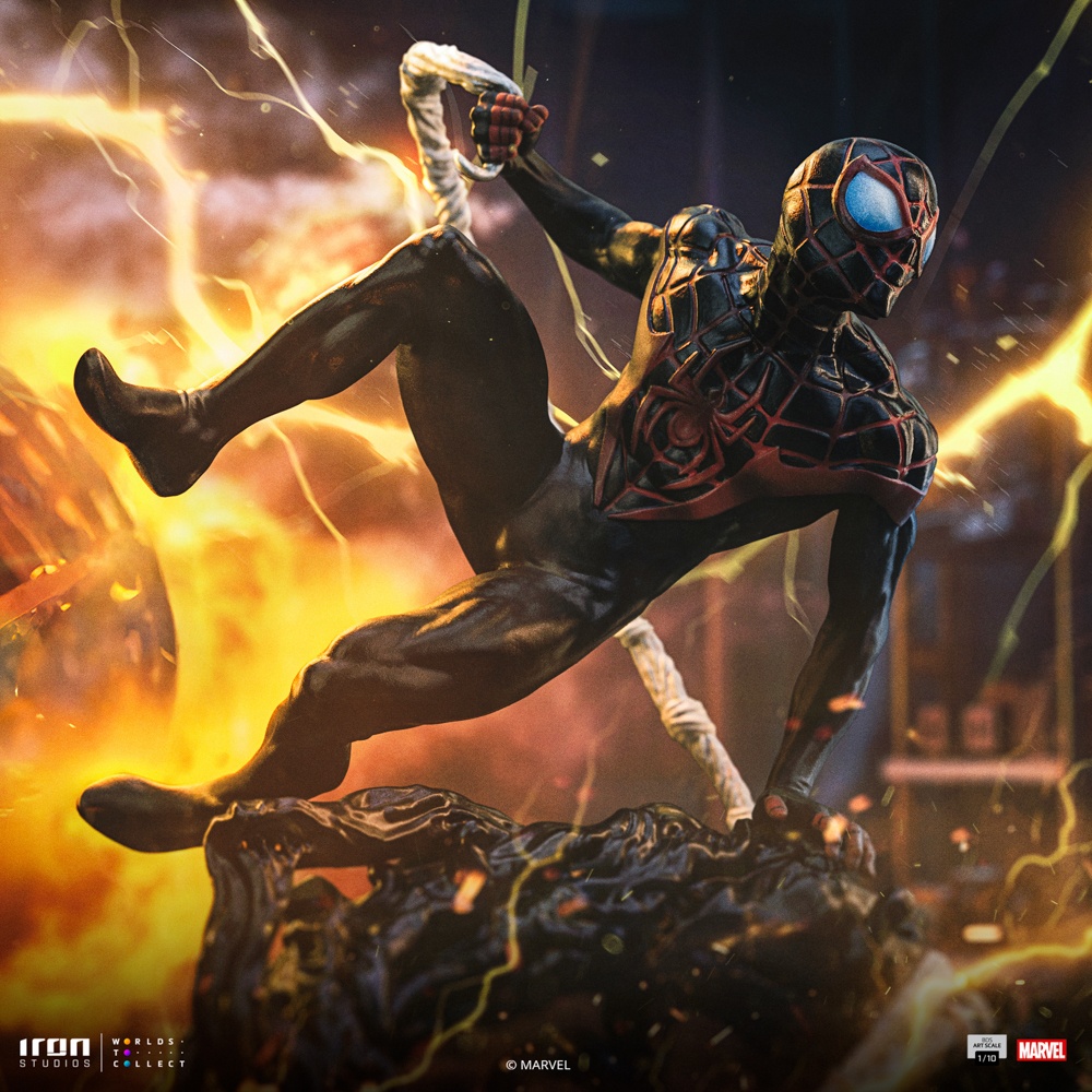 Iron Studio - Marvel Spider-Man vs Villains Diorama BDS Art Scale 1/10 Miles Morales Statue MARCAS120825-10 (Licensed)