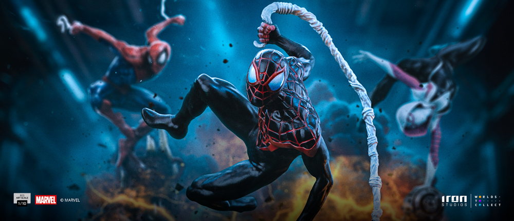 Iron Studio - Marvel Spider-Man vs Villains Diorama BDS Art Scale 1/10 Miles Morales Statue MARCAS120825-10 (Licensed)