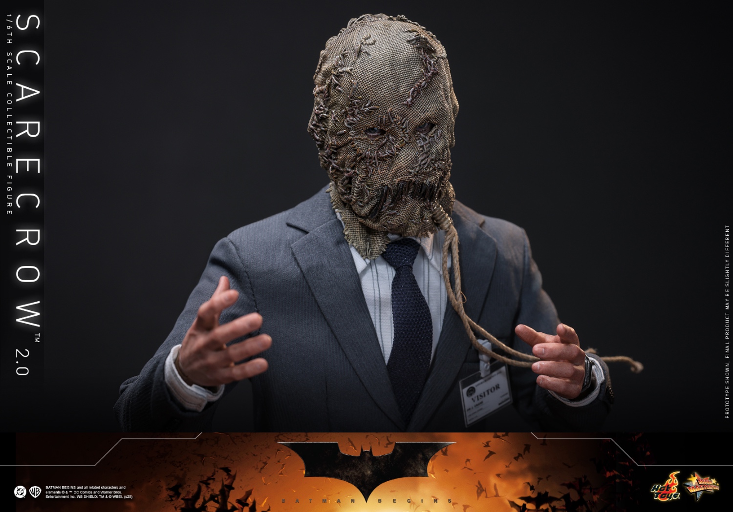 Hottoys - Scarecrow 2.0 Batman Begins 1/6 Scale Collectible Figure MMS801 (Licensed)