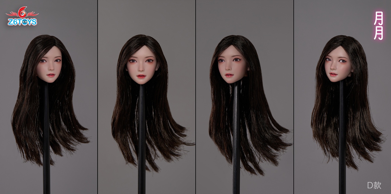 Z6TOYS - Original 1/6 Asian movable eye beauty head sculpture Yueyue ZC016ABCDEF (Licensed)