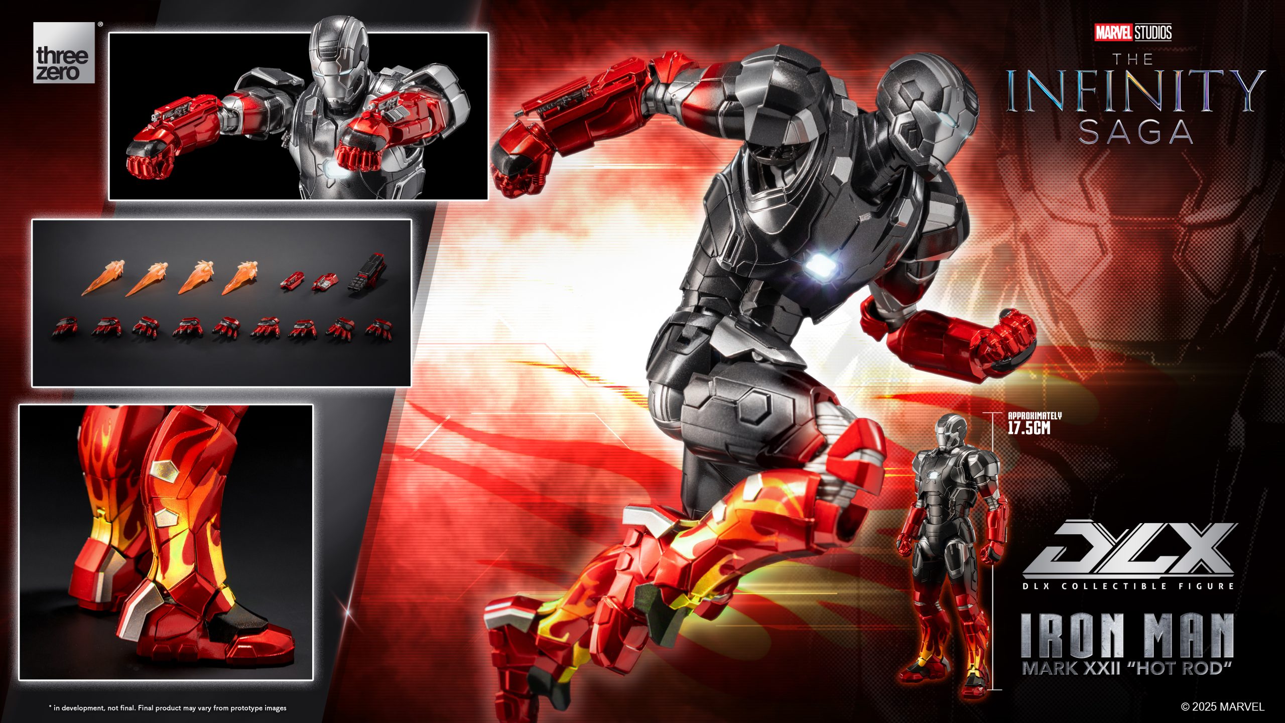Threezero - Marvel DLX Iron Man Mark 22 Hot Rod 3Z0945C0 (Licensed)