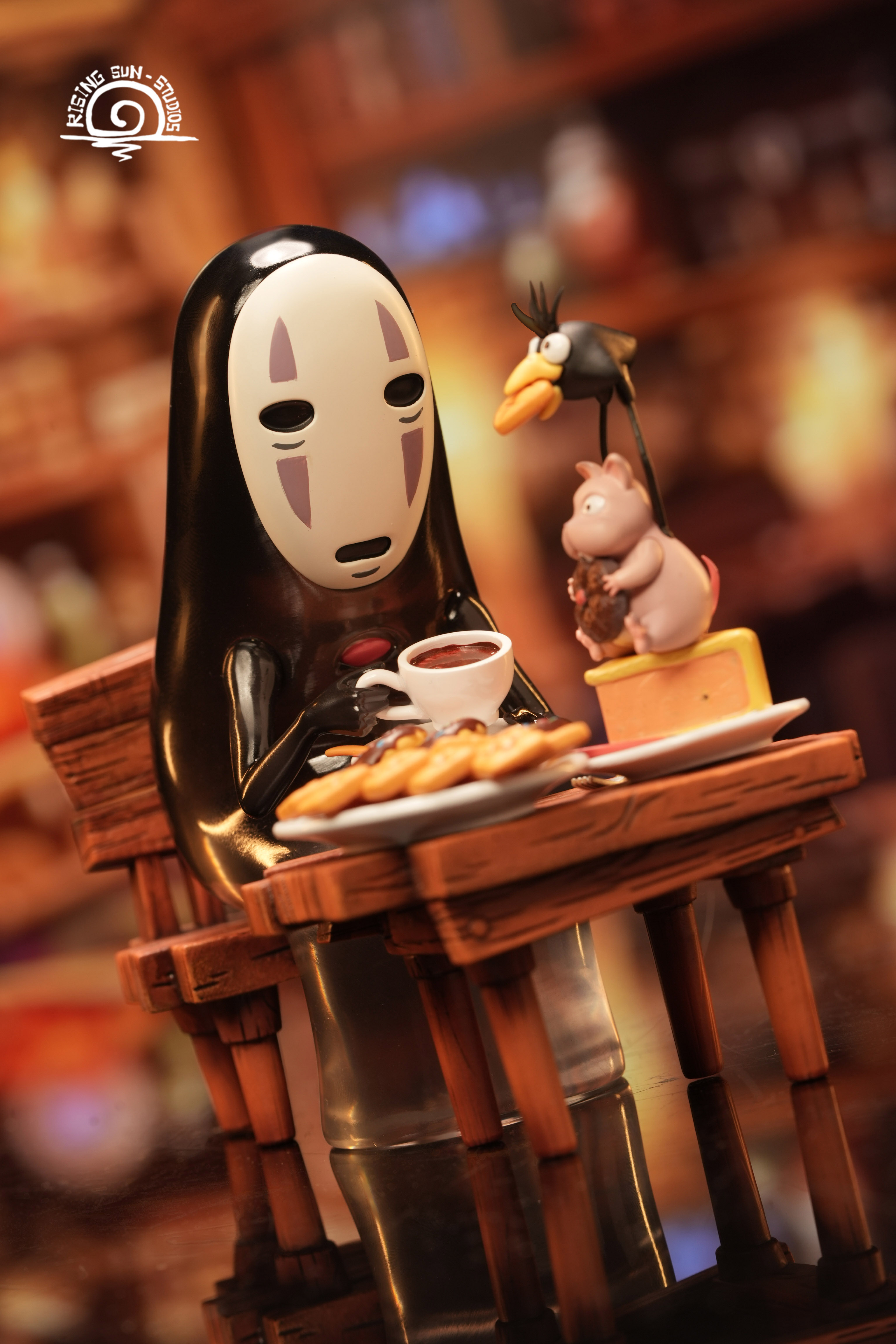 Rising Sun Studio - Spirited Away Hayao Miyazaki Desktop Series #1 No Face Man Statue(GK)