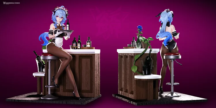 PRE-ORDER  Jigenworld Studio - Genshin Impact - Ganyu & Keqing 1/6 Scale Statue(GK)