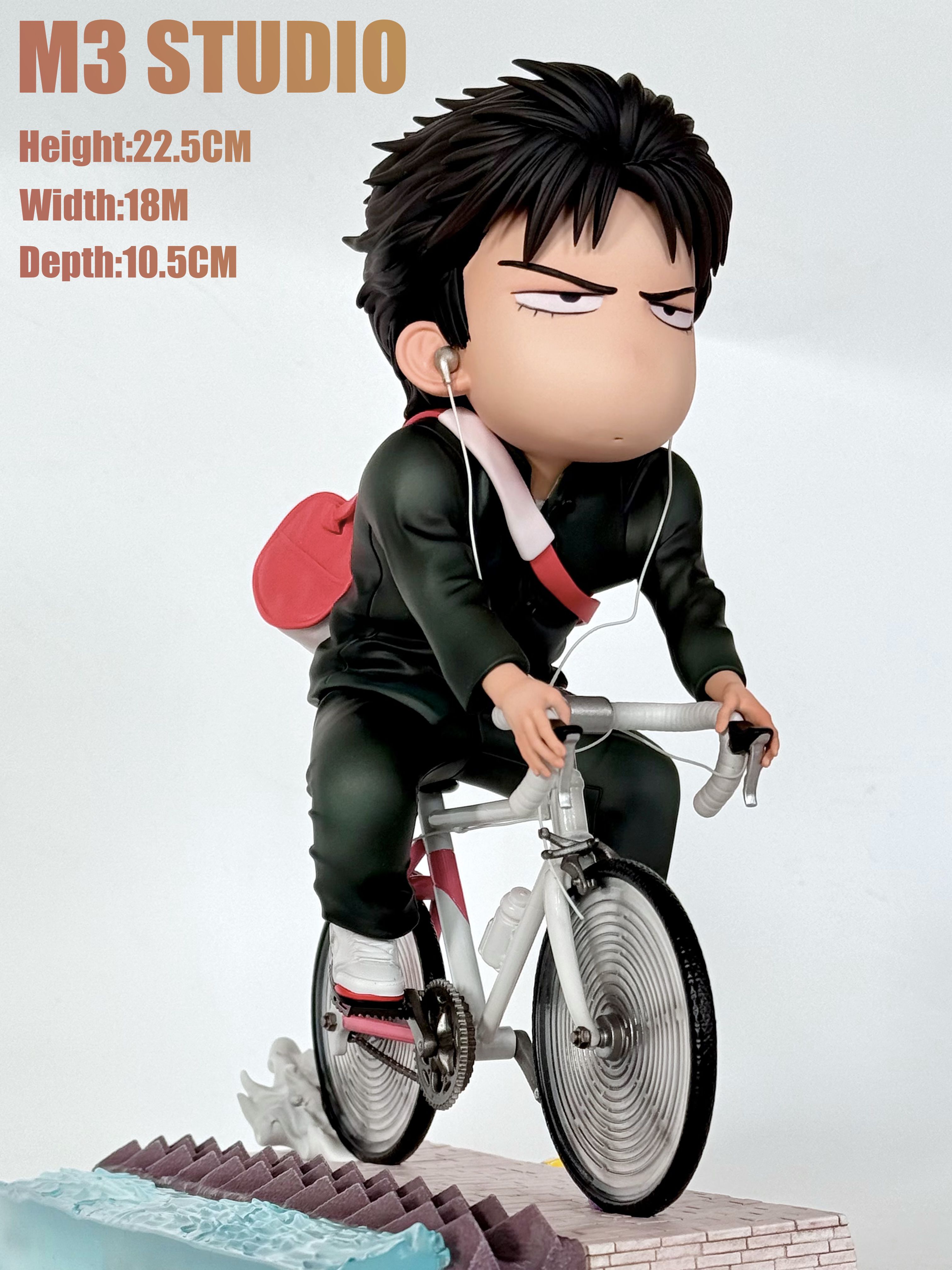 Pre-order M3 Q-version Slam Dunk Himekawa Kaede Bicycle 2.0 School Uniform GK Handmade Statue Model