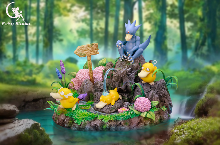 PRE-ORDER Fairy Studio - Pokémon #3 Psyduck Family Statue(GK)