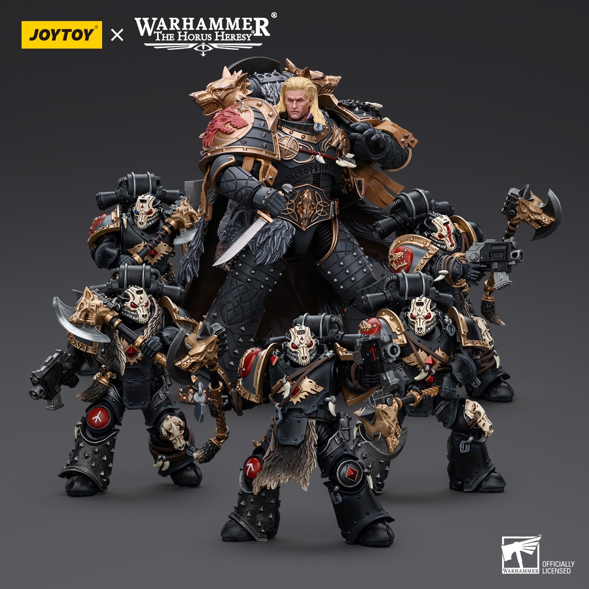 JOYTOY - Warhammer Series 1/18 Space Wolves Leman Russ Primarch of the Vlth Legion JT6137 (Licensed)