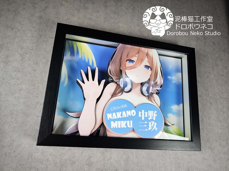 IN-STOCK Dorobou Neko Studio - 5Toubun no Hanayome DSOS-003 Miku Nakano 3D Decorative Painting Scene (Adult 18+)-Statue Master