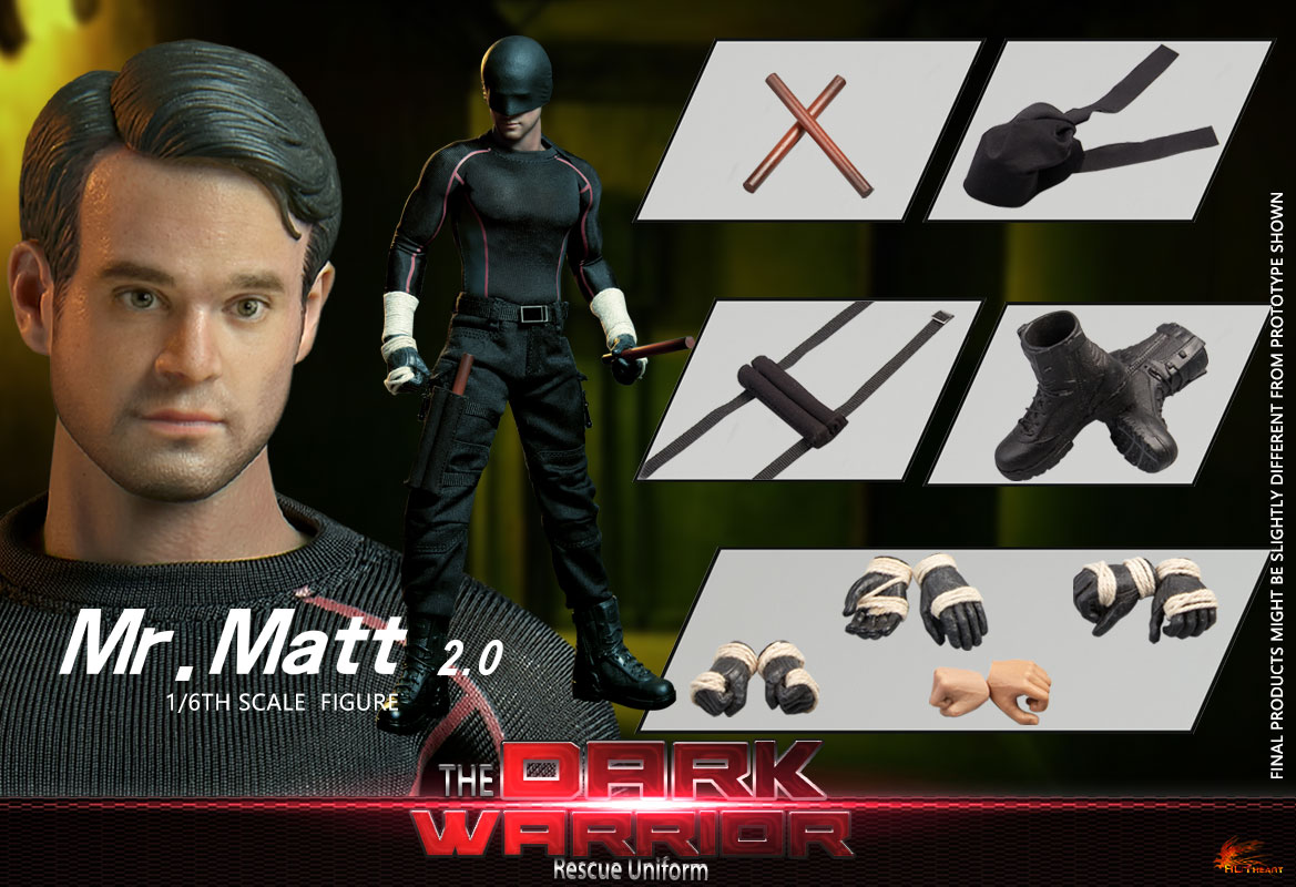 Hot Heart Studio - Marvel Daredevil Dark Warrior FD007N & Rescue Service Version FD010N