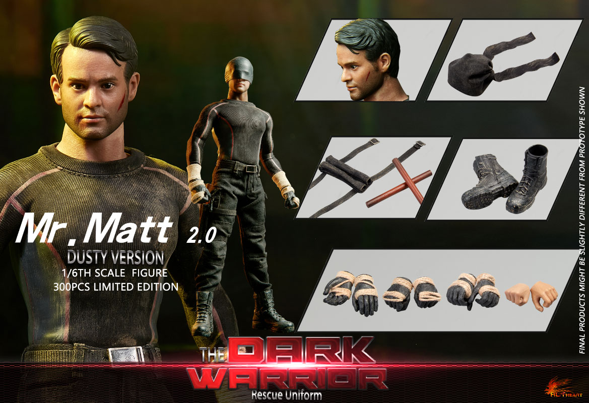 Hot Heart Studio - Marvel Daredevil Dark Warrior FD007N & Rescue Service Version FD010N